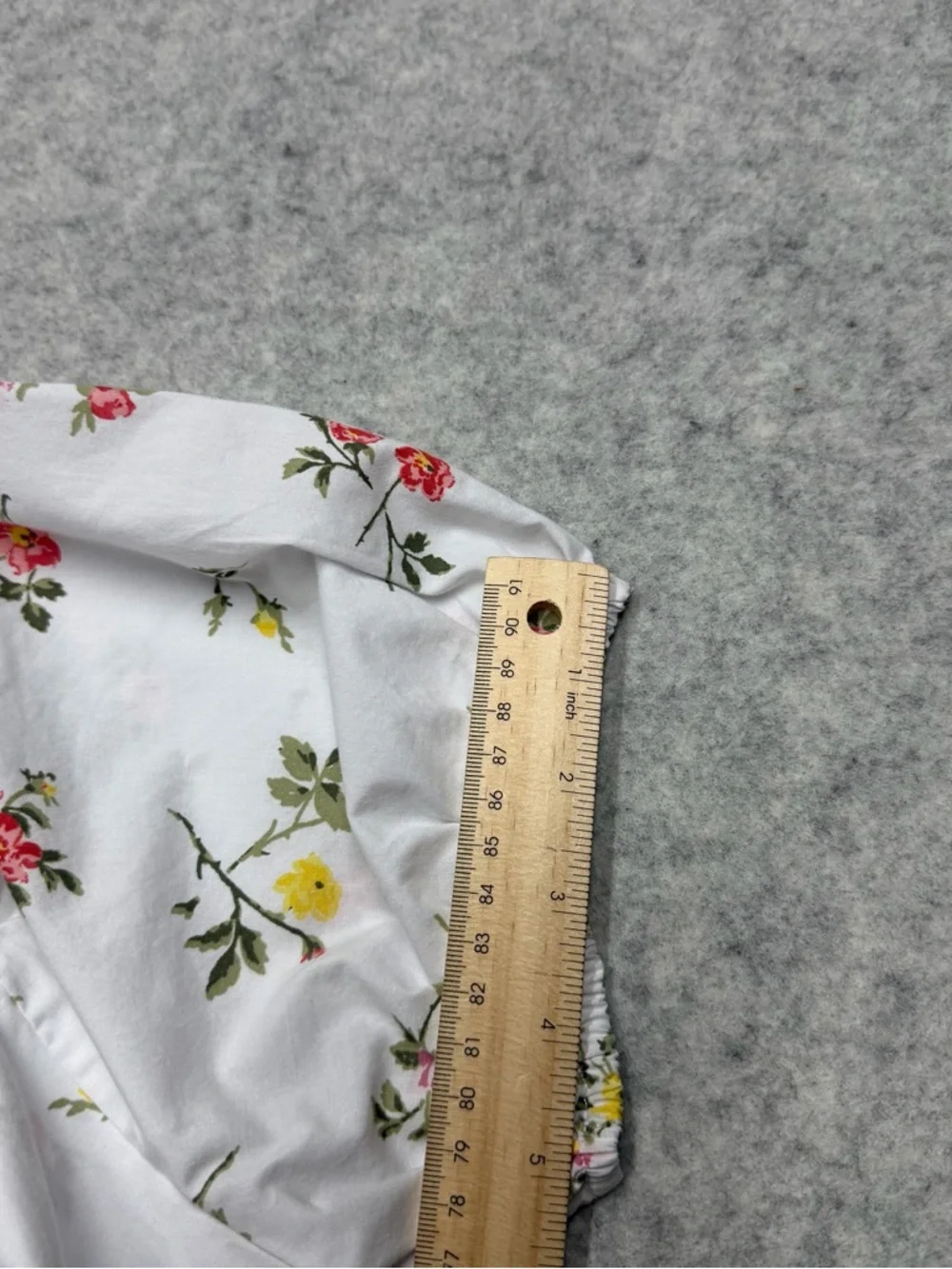 Abercrombie & Fitch Floral Milkmaid MiniDress White Cottagecore PuffSleeve Small - Picture 8 of 15